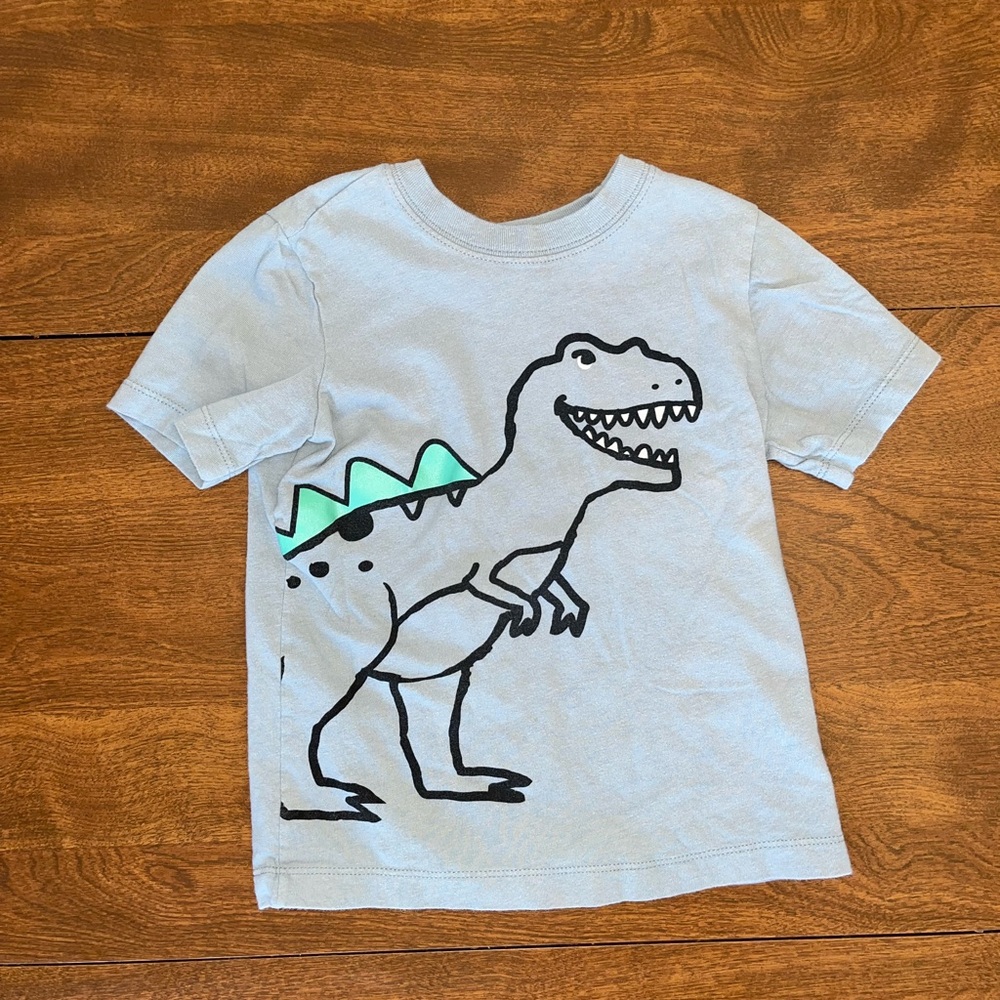 Carter's Light Gray Dinosaur Tee